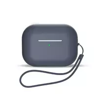 OEM Silicone case for AirPods 3 + wrist strap lanyard – blue