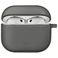 uniq airPods 4 glossy smoke case