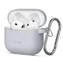 Tech-Protect SILICONE HOOK FOR APPLE AIRPODS 4 IN CRAYON GREY