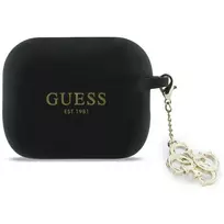GUESS Silicone 4G Charm Case for AirPods Pro 3, black