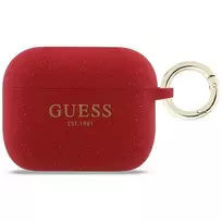 GUESS Silicone Glitter Case for AirPods Pro 3 in Fuchsia