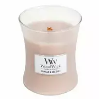 Woodwick Vanilla  AND  Sea Salt Vase (vanilla and sea salt) - Scented candle