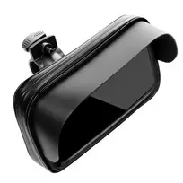 OEM Waterproof bike phone holder with zip and hood (4.8" - 5.5") black