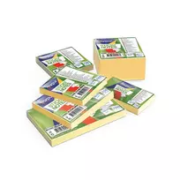 Forpus A cube of sticky notes, measuring 75x75mm, in yellow, with 400 sheets