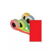 Aurika Marking gun labels, square 26x16mm, red, 5 pcs/pack.