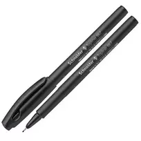 Schneider Fineliner pens TOPLINER 967, 0.4mm, black barrel, black