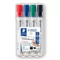 Staedtler Whiteboard marker set slanted tip, 4 colors