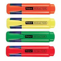Forpus REDACTOR 4-Color Set Highlighter