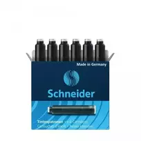 Schneider 6 capsules of color refills for felt-tip pens, black