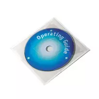 Durable Self-adhesive pockets for CD/DVD discs, 10 pcs./pack