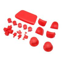 16Pcs Game Controller Replacement Buttons for PS5 Gamepad Replacement Thumbstick Trigger Buttons raudona
