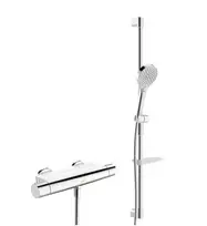 Hansa Optima – dušo rinkinys su termostatu, 3 srovių tipai, chromas 48130331