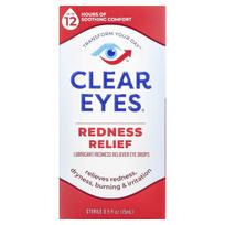 „Clear Eyes“, dekongestantas, lubrikantai / dekongestantai akių lašai, 0,5 fl oz (15 ml)