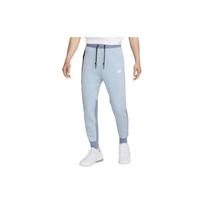 Nike Sportswear Tech Fleece Logotipo Spaudinys Patogios Fleece Spalvų Blokų Jogger Kelnės Vyriškos kelnės Šviesiai Šarvuotos Mėlynos FB8003-440 L white