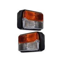 APSMOTIV Priekinio posūkio žibinto šviesos komplektas su lempute Massey Ferguson Deutz Fahr traktoriams 1673840M91 1673841M91 1678580M91 1678840M91 gryna/gintaras