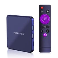 H96 Max V12 Android 12.0 Išmanusis TV priedėlis UHD 4K Medijos grotuvas RK3318 4GB/64GB 2.4G/5G Dviejų dažnių WiFi US-16G mėlyna