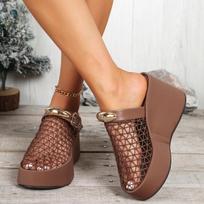 Moteriškos patogios basutės Laisvalaikio Romos Neslystančios Retro Batai Moteriškos Storas Padas Atviras Pirštas Basutės Paplūdimio Vasaros Zapatos De Mujer 37 raudona