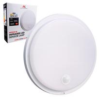 Maclean LED lempa su judesio jutikliu, PIR jutikliu, balta, 10 W, IP65, 1000 lm, neutrali spalva, MCE525 W