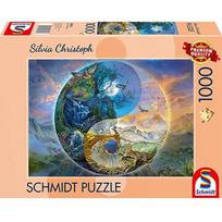 Schmidt Spiele Silva Christoph: Yin & Yang, Mountain World, Puzzle 1000 pieces 58596