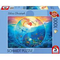 Schmidt Spiele Silvia Christoph: Yin & Yang in the Kingdom of Sea Creatures, Puzzle 1000 pieces 58594
