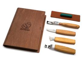 Drožinėjimo rinkinys BeaverCraft S19L Book; šaukštų ir kitų medienos gaminių drožinėjimui, kairiarankiams