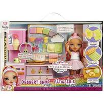 MGA Entertainment Rainbow High Little - Dessert Shop with Kandy Playset, Toy Figure 522058-EUC