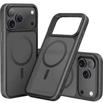 Nevox StyleShell INVISIO, black phone case, iPhone 17 Pro Max, compatible with MagSafe 2545