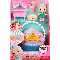MGA Entertainment Yummiland Beauty Bag Playset + Lip Gloss Doll - Cupcake Beauty Bag, toy figure 546733-EUC