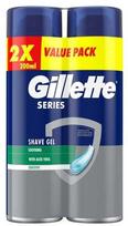 Gillette Raminamasis skutimosi gelis su alaviju, 2 x 200 ml