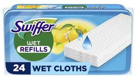 Swiffer Šiukšlių semtuvėlių papildymai, 24 vnt., drėgni su citrusinių vaisių kvapu