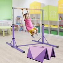 Promotions Gimnastikos skersinis ir kilimėlis, 136x172x90-150 cm, violetinė, sulankstoma fitneso įranga