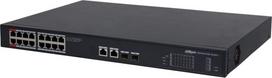 Dahua Technology PoE DH-PFS3220-16GT-190 network switch Unmanaged L2 Gigabit Ethernet (10/100/1000) Power over Ethernet (PoE) 1U Black