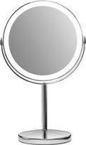 Gillian Jones - Rechargeable LED table mirror - Chrome - 21.5 cm x 35 cm x 13.5 cm, Ø 17 cm
