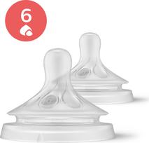 Philips Avent - Niplle, Natural Response Nipple 2 pieces Thick Feed Nipple, 6m+