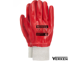 Guminės darbo pirštinės Ruby Armour dengtos PVC (10 dydis)