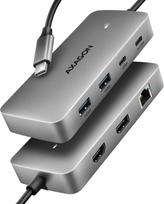 AXAGON USB-C 10Gbps DUAL 4K DISPLAY 7in1 hub | HMC-CUB83X2 HMC-CUB83X2 | 8595247909305