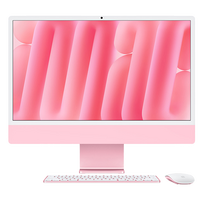 Apple iMac 24” (2024) M4 8C CPU, 8C GPU/16GB/256GB stacionarus kompiuteris + klaviatūra ir pelė Pink