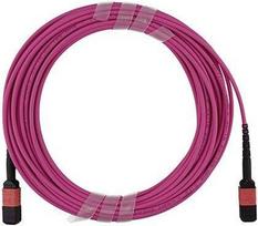 Kompatibles Alcatel-Nokia 3HE13592AA BlueOptics LWL Trunkkabel, MPO/UPC zu MPO/UPC, 3 Meter, Multimode G50/125µm, OM4, Markenfaser, 3.0mm LSZH magenta, 12 Kerne, Typ B, MPO Stecker ohne Pins, inkl. Messprotokoll (3HE13592AA-BO)