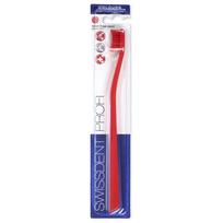 Swissdent Profi Colours Soft-Medium - raudonas dantų šepetėlis