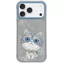 Nimmy Big-Eyed Pet 2.0 Cat Phone Case for iPhone 17, Gray