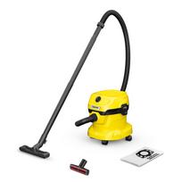 Siurblys Kärcher WD 2 PLUS V-12/4/18 PET 12 l 1000 W (1.628-017.0) Juodas, Geltonas