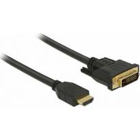 Kabel Delock HDMI - DVI-D 5m Black (85656) | 85656 | 4043619856565