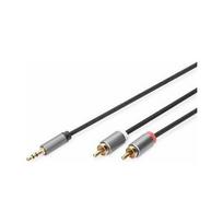 Digitus Stereo 3.5mm to 2RCA Splitter Y M to M 3.5mm stereo 2x RCA plug 1.8 m (DB-510330-018-S) | DB-510330-018-S