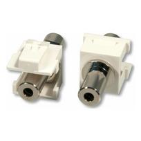Lindy Gniazdo naścienne mini jack (3,5mm) Keystone (łącznik modułowy) Lindy 60528 - 2szt | 60528 | 4002888605281