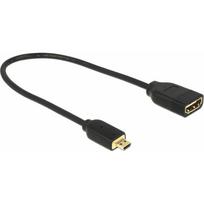 Adapter AV Delock HDMI Micro - HDMI Black (65687) | 65687 | 4043619656875
