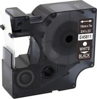 Strefa Drukarek Taśma Dymo D1 zamiennik 45811 19mm x 7m czarna/biały nadruk | S0720910