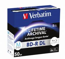 Verbatim M-DISC BD-R DL 6X 50GB 5XJEWELC M-DISC BD-R DL 6X 50GB 5XJEWELC | 43846 | 0023942438458