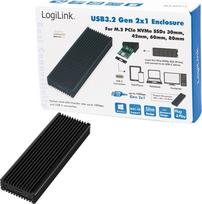 LogiLink LogiLink Geh.  (M.2 PCIe NVMe) USB 3.2 Black  ALU | UA0346 | 4052792054262