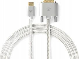 Adapter AV Nedis Nedis CCTB34800AL20 adapter kablowy 1 m HDMI Typu A (Standard) DVI-D Silver | CCTB34800AL20 | 5412810333264