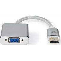 Adapter AV Nedis Nedis CCTB34900AL02 adapter kablowy 0,2 m HDMI Typu A (Standard) VGA (D-Sub) Silver | CCTB34900AL02 | 5412810333356
